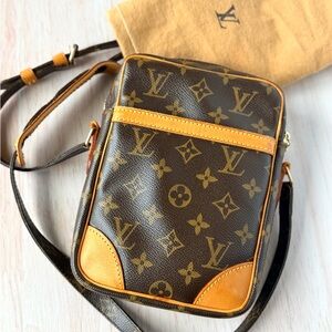 Louis Vuitton Monogram Brown and Tan Messenger Bag
